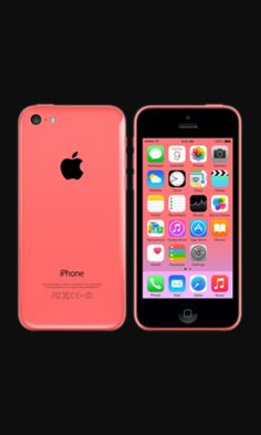 an apple iphone is shown in pink