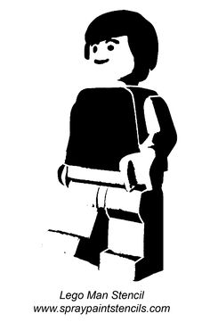 a black and white drawing of a person holding a lego figure in one hand, with the