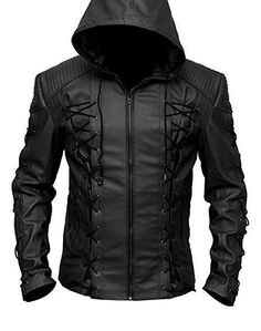 Brand New Material: Roy Harper Black Arrow Jacket, Men Leather Jacket, Celebrity Jackets for Men Lining Material: Silk Mix Fabric lining Collar: Hooded Style External Material: Pure Leather Pockets: One Inside Pockets Front Zip closure Feature Stitching Detail Seam Line Original YKK Zipper All US, EU & UK sizes available kindly refer the attach size chart image of the listing or ping us for custom dimensions. Manufacturing time 7 to 10 business days & hand Hand Stitching . Leave A message or ema Faux Leather Jacket Men, Roy Harper, Motorbike Jackets, Suede Leather Jacket, Leather Jacket With Hood, Men's Leather Jacket, Real Leather Jacket, Black Leather Jacket, Leather Jacket Men