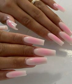 Nail Inspiration Long Square, Nails Inspiration Unique, Coffin Nail Inspo 2024, Nail Inspiration French Tip, Long French Nails, Bday Nails, Unghie Sfumate, Edgy Nails, Smink Inspiration