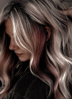 Pops Of Color Hair, Barbie Aesthetics, Strawberry Blonde Hair Color, Coloring Ideas, Strawberry Blonde Hair, Hair Creations, Mom Hairstyles, Girl Attitude