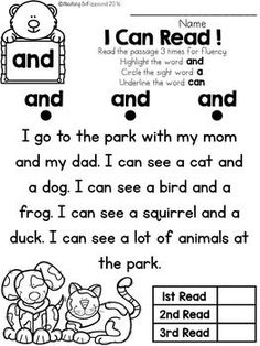 the worksheet for reading and writing with pictures on it, including an image of a