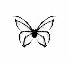 Tattoo Ideas Drawings Unique, Spider Elbow Tattoos For Women, Spider Matching Tattoos, Cute Spider Painting, Spider Hand Tattoos For Women, Spider And Butterfly Tattoo, Girly Spider Tattoo, Cute Emo Tattoos, How To Draw Butterfly Wings