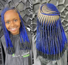 Single Braids With Beads, Ombré Knotless, Kids Hairstyles Girls Black, Braids With Beads Hairstyles, Kids Braids With Beads, Beads Hairstyles, How To Make Braids, Lay Lay