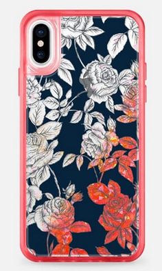 an iphone case with flowers on it