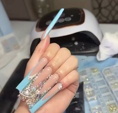 Bedazzled Nails, Long Nails Long Lashes Meme, Long Square Nails, Body Hygiene, Short Square Acrylic Nails, Square Acrylic Nails, Square Nails, Long Acrylic Nails, Nail Tech