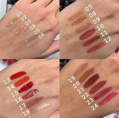 All the shades Kiko Lip Gloss Shades, Kiko 3d Hydra Lipgloss Swatches, Kiko Lipgloss Shades, Kiko Lipgloss Swatches, Kiko Hydra Lipgloss, Kiko Milano Lipstick, Kiko Milano Lipgloss, Lipgloss Shades, Kiko Lip Gloss