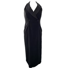 Step Into Timeless Elegance With This Stunning Vintage Alex Evenings Black Satin Gown, Featuring A Tuxedo-Style Collar, Halter Strappy Design, And Low Open Back. Fully Lined For Comfort, This Gown Exudes Sophistication And Glamour, Making It Perfect For Any Formal Occasion. Size: 12 P Color: Black Fabric: 100% Polyester Measurements: Pit To Pit: 17", Length: 55" (Measured Flat, See Pictures) Style: Black Satin Tuxedo Style Collar Halter Strappy Gown, Fully Lined, Low Open Back, Maxi Length Condi Black Satin Gown, Strappy Gown, Maxi Dress Sleeveless, Tuxedo Style, Alex Evenings, Black Tuxedo, Satin Gown, Dress Sleeveless, Low Back