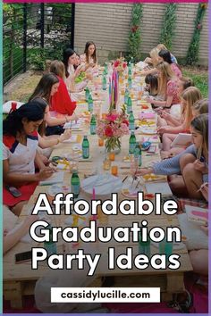 Planning a graduation party on a tight budget? These affordable graduation party ideas are perfect for anyone looking to celebrate without spending a fortune. From DIY decorations to budget-friendly food, you'll find plenty of cheap ideas for graduation party here. Read on and learn how to have a cheap graduation party with these helpful ideas! Party On A Budget, Graduation Party Ideas, Cheap Ideas, High School Graduation Party, Diy Decorations, High School Graduation