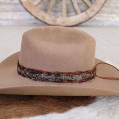 The Brazons Western Feather Hat Band, with its 3 cm width and approximately 58 cm length (excluding leather ties), offers a blend of rugged style and sophisticated detailing. Crafted to fit most, this band is easily adjustable with leather ties, ensuring a secure fit and a touch of personalized flair. Perfect for those who appreciate the subtle elegance of western-inspired accessories, this feather-adorned hat band adds a distinctive edge to any hat. Feather Hat Band, Colored Feathers, Coloured Feathers, Leather Tie, Feather Hat, Rugged Style, Pets For Sale, Cowboy Boots Women, Cuff Rings