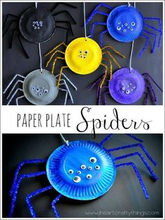 Spider Craft, Dekorasi Halloween, Halloween Week, Hallowen Ideas, Spider Crafts, Halloween Arts And Crafts, Halloween Preschool, Easy Halloween Crafts