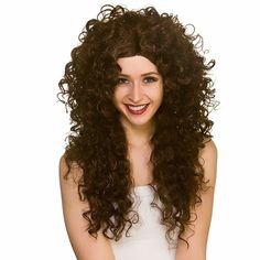 Hair was really big in the 80s!Whether you want to be Cher, Kylie or Julia Roberts, add the perfect finishing touch to your 80s fancy dress costume with this gorgeous Long Curly Wig.The wig features long permed style hair and is available in black, blonde or brown.One size fits most adultsIdeal for Halloween, fancy dress parties, hen nights and fundraising events. Cher Wig, Short Curly Afro, Fancy Dress Wigs, Long Blonde Wig, Ladies Fancy Dress, 80s Hair, Long Curly Wig, Afro Wigs, Curly Hair Wig