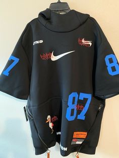 Men Nike Heron Preston SS Pullover Hoodie Jacket Black CI2975-010 $300 Size XXL Shipped with USPS Priority Mail. USA only. NO returns. Urban Hoodies, Apparel Design Inspiration, Clothing Brand Logos, Urban Style Outfits, Men Nike, Stylish Men Casual, Shirt Design Inspiration, Streetwear Tops, Clothing Mockup