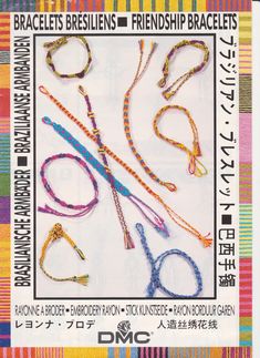 an advertisement for bracelets with the words, bracelets bristles and friends bracelets