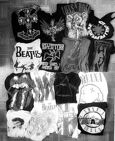 band t shits are prittyy much all i wear rn :/ Mode Rockabilly, Moda Grunge, Led Zeppelin Shirt, Tokyo Street Fashion, Rock Shirts