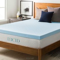 the lucd mattress topper is made from memory foam