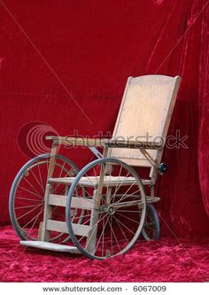 Antique Wheelchair Medical Equipment, 3d Objects, Red Velvet, Outdoor Chairs, Evolution