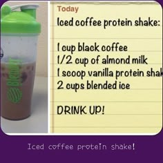 a recipe for iced coffee protein shake