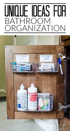 bathroom organization ideas that are easy to do with the kids and they can also use them as storage