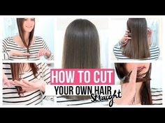 ¡Aprende a cortar tu cabello esta cuarentena! Te dejamos estos prácticos tips para cortar tu cabello y tu fleco sin tener que ir al salón de belleza. Cut Hair At Home, One Length Hair, Your Hair, Straight Hair Cuts