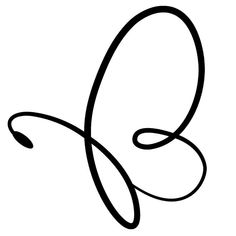 a black and white image of the letter g in cursive writing with swirls