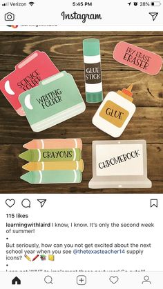 the instagram page on instagram com shows an image of several different items that have been