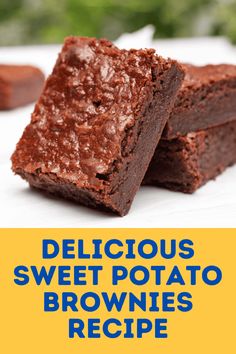 Healthy Sweet Potato Brownies Sweet Potatoes Brownies, Sweet Potato Bread Recipe Easy, Spicy Sweet Potato Soup, Sweet Potato Dessert Recipes, Sweet Potato Dessert, Potato Brownies, Healthy Sweet Potato, Potato Noodles, Sweet Potato Kale