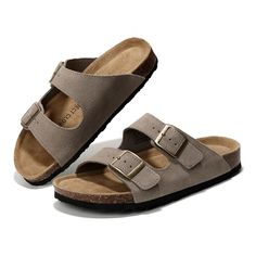 PRICES MAY VARY. Premium Quality Material - Experience the perfect blend of style and comfort with Project Cloud's Womens Flat Sandals. Made with 100% genuine leather, these sandals offer a premium quality that guarantees durability and long-lasting use. Comfortable Fit - The adjustable two straps of these women's flat sandals provide a secure and custom fit, enhancing comfort for all-day wear. They feature adjustable two straps for a personalized fit and a 100% natural cork foot bed that provid Slides For Women, Leather Sandals Flat, Beach Essentials, Kids Luggage, Womens Sandals Flat, Luxury Store, Pharmacy Gifts, Flat Sandals, Custom Fit