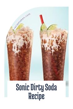 two tall glasses filled with soda and topped with limes