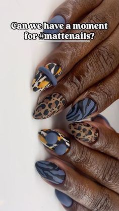 ArtistryATL - Hapeville Nail Salon on Instagram: "Ladies and Gentlemen. The Matte Top Coat! . . #atlnails #atlnailsalon #hapevillenails #nailedit #nailsnailsnails  #nailart #nailartist #tahradidthem #naturalnails #hapevillega #texturedart #texture #abstractart #fallnails" Fall Matte Nails, Colorful Manicure, Geometric Nails, Nail 2023, Crazy Nail Art, Nail Place, Negative Space Nails, Nail Stamp