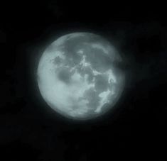 the full moon is visible in the dark sky