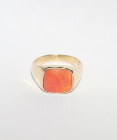 Carnelian Signet Ring Women's Wedding Bands, Traditional Engagement Rings, Boost Confidence, Signet Rings, Square Stone, Carnelian Stone, Womens Wedding Bands, Signet Ring, Jewelry Inspiration