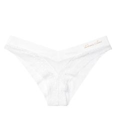 Layered In Soft, Comfortable Lace: The Brazilian Panty Has A Low Rise, High-Cut Leg And Minimal Back Coverage. Softest-Ever Fabric Elastic-Free Design Smooth For A No-Show Effect Low Rise High Leg Minimal Back Coverage: Lots Of Cheek Peek Machine Wash Imported Waistband: 72% Polyamide, 28% Elastane Lace: 89% Polyamide, 11% Elastane Body: 79% Polyamide, 21% Elastane Flocking: 100% Polyamide Gusset: 100% Cotton Exclusive Of Decoration Low-cut White Intimates, Cheap Low-cut White Intimates, Cotton Lingerie, Lace Heart, Garter Set, Victoria Secret Angels, Victoria Secrets, Gold Lace, White Rhinestone