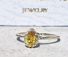 Don't miss this opportunity to own this beautiful gemstone ring crafted in 14k gold filled => Gemstone Type - Lab Grown Citrine => Gemstone Size - 4*6mm => Gemstone Cut - Faceted => Metal Type - 14k Gold Filled (Tarnish Resistant And Nickel Free) - also available in 925 sterling silver ~ Please contact me for pricing on a sizes larger than 11 * ~Feel free to ask me about custom made designs. ❏ Replacements and custom orders : ✪ 925 sterling silver - no additional cost ✪ 14k rose gold Opal Necklace Simple, Slim Ring, November Birthstone Ring, Hammered Ring, Teardrop Ring, Simple Stud Earrings, Jewelry Catalog, Hammered Rings, Ringe Gold