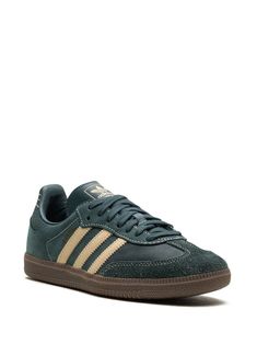 Adidas Samba OG "Mineral Green/Crystal Sand" Sneakers - Farfetch Mineral Green, Sneakers Green, Chanel 2, Iconic Bags, Demi Fine Jewelry, Green Crystal, Boot Pumps, Flat Boots