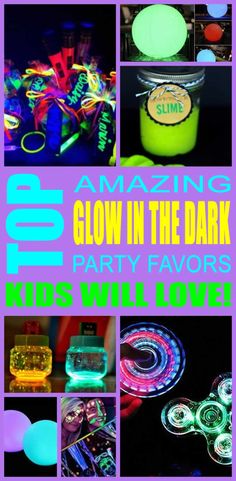 glow in the dark party favors and games for kids to play at home or school