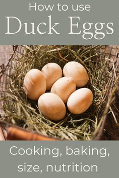 a basket filled with eggs sitting on top of a wooden table