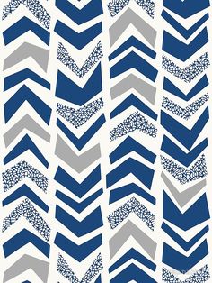 a blue and gray chevroned pattern