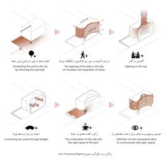 the diagram shows how to use different shapes and sizes for an architectural design project,