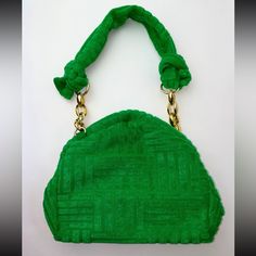 Knit Detail On Handle Detachable Shoulder Straps Chic Green Shoulder Bag With Braided Handles, Green Satchel With Braided Handles Top Handle, Green Top Handle Satchel With Braided Handles, Green Satchel With Braided Top Handles, Green Pouch Bag With Braided Handles, Green Clutch With Detachable Strap For Everyday Use, Versatile Green Shoulder Bag With Braided Handles, Green Evening Hobo Bag With Removable Pouch, Green Evening Hobo Shoulder Bag