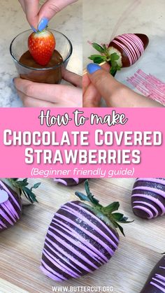 how to make chocolate covered strawberries for valentine's day or mother's day