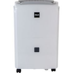 The RCA 50-pint dehumidifier removes up to 50 pints of moisture from the air per day, working quickly to absorb moisture from any space in your home. Can be placed in various locations throughout your home or apartment, including attics, bathrooms, bedrooms, garages, and more. Convenient and easy to use equipped with an adjustable humidistat display and 2 different fan speeds. With auto-defrost function, an automatic shutoff, and a clean filter alert. Equipped with durable, rolling casters and i Clean Filter, Housewares Store, Dehumidifiers, Casters Wheels, Smart Wifi, White Pumps, Protecting Your Home, Fan Speed, Easy Cleaning