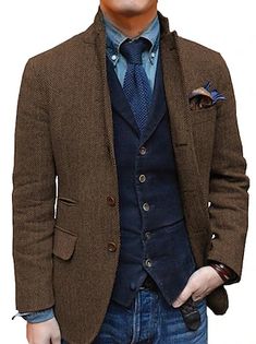 Costume Homme Mariage Ensemble 2 pièces Rouge Bordeaux Vert foncé Gris foncé Couleur Pleine Coupe Sur-Mesure Double Boutonnage à Six boutons 2023 de 2024 ? €107.99 Herringbone Blazer, Cascading Ruffles, Vintage Vest, Vintage Tv, Palau, Mens Plaid