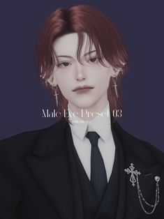 an anime character wearing a suit and tie