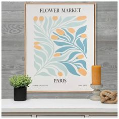 Flower Market Framed Canvas Wall Decor | Hobby Lobby | 2445047 Wall Decor Hobby Lobby, Canvas Background, Mdf Frame, Boho Room, Flower Wall Decor, Canvas Wall Decor, Flower Market, Light Wood, Mirror Wall Decor