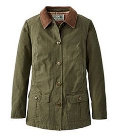 #LLBean: Women's Adirondack Barn Coat, Flannel-Lined Rugged Outdoor Outerwear With Buttons, Fall Cotton Sport Coat, Rugged Winter Outerwear With Buttons, Rugged Fall Outerwear With Buttons, Classic Fall Outerwear For Hunting, Casual Sport Coat For Hunting In Fall, Casual Fall Sport Coat For Hunting, Cotton Hunting Jacket With Button Closure, Utility Style Sport Coat For Hunting In Fall