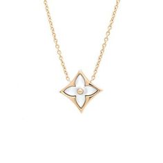 Louis Vuitton Pendantif Monogram Star Nacre White Mother Of Pearl Necklace K18pg - Pink Gold Size W17mm H17mm Chain Total Length Approximately 40cm Louis Vuitton Necklace, Bags Louis Vuitton, Mother Of Pearl Necklace, Fancy Jewelry, 4 Life, Rich Girl, Star Necklace, Girls Best Friend, Pink Gold