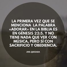 an image of a sheep with the words, la primera vez que se menciona la palabra adorar