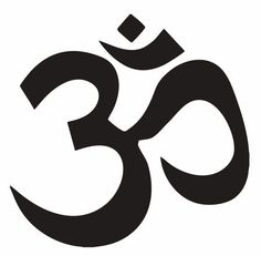 an omen symbol is shown in black and white