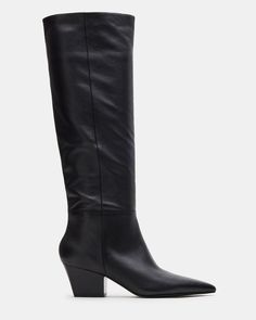 The EDEN boot features a pointed toe and knee-high design, providing a stylish and sophisticated look. These boots are durable and comfortable, making them a great addition to any wardrobe. Elevate your outfit with these elegant and versatile boots. 2.25 inch heel height Size 6 measurements: 15.25 inch shaft circumference, 16.5 inch shaft height Size 8 measurements: 16.5 inch shaft circumference, 17.25 inch shaft height Size 10 measurements: 17.75 inch shaft circumference, 18 inch shaft height L Elevate Your Outfit, The Eden, High Design, Pointed Toe Boots, Sweaters Knitwear, Fun Bags, Boot Shoes Women, Knee High Boots, Women's Boots